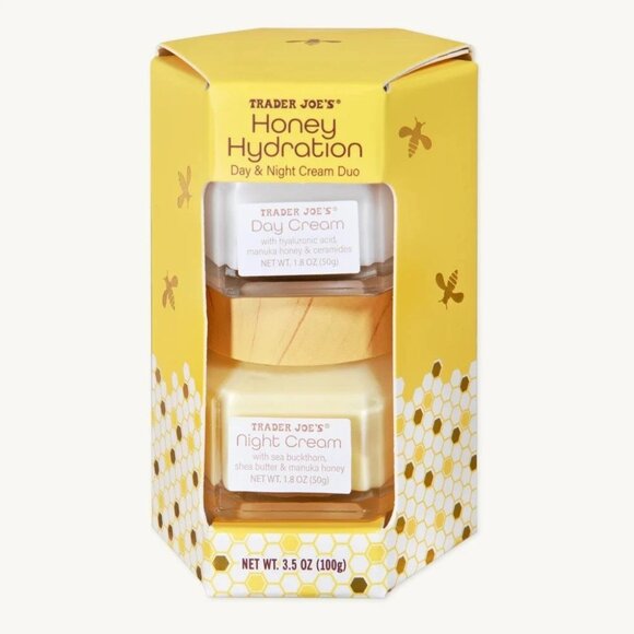 Trader Joe's Honey Hydration Cream Duo - Day Cream + Night Cream 2025 New in Box - Picture 6 of 6